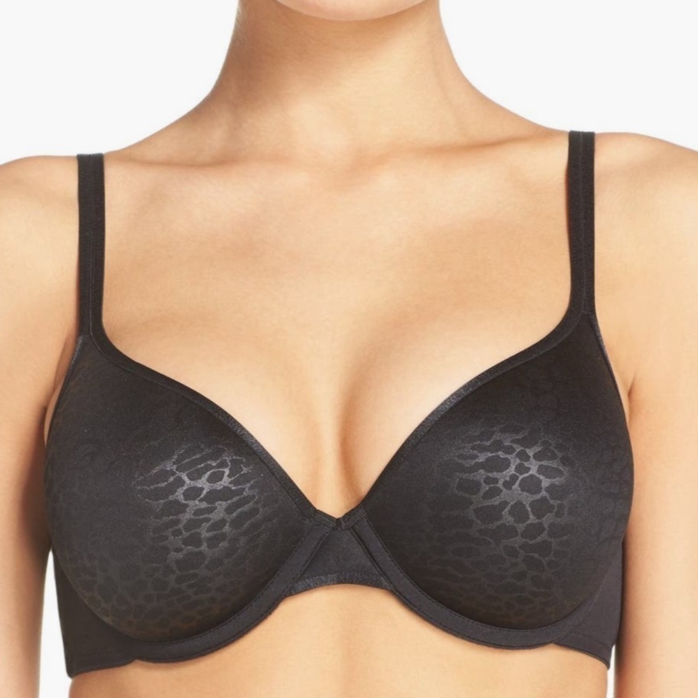 NATORI ELEMENT FULL FIT CONTOUR BLACK JACQUARD BRA SIZE 32DDD STYLE 731165